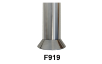 Metallfuß F919 in mattem Alu