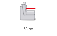 Sitztiefe 53 cm